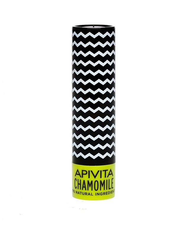 УЦІНКА Бальзам для губ з SPF 15, з бджолиним воском і ромашкою - Apivita Lip Care with Chamomile SPF 15 * — фото N1