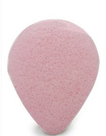 Спонж для вмивання "Крапля", з рожевою глиною - Bebevisa Konjac Sponge — фото N1