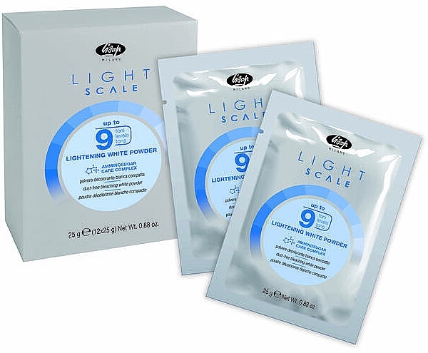 Отбеливающий порошок быстрого действия - Lisap Light Scale Up To 9 Lightening — фото N1