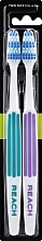 Зубная щетка, бирюзовая + фиолетовая - Listerine Reach Interdental Hard Toothbrush — фото N1