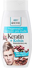 Духи, Парфюмерия, косметика Мужской шампунь для волос - Bione Cosmetics Keratin + Caffeine Regenerative Shampoo For Men