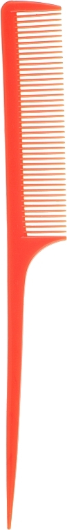 Гребінець пластиковий з хвостиком, помаранчевий - Cosmo Shop — фото N1