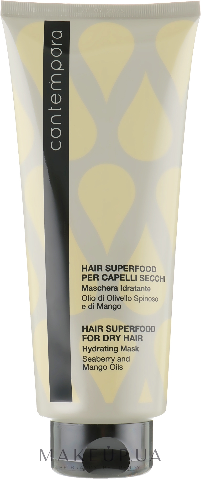 Маска зволожувальна для сухого волосся - Barex Italiana Contempora Dry Hair Hydrating Mask — фото 350ml