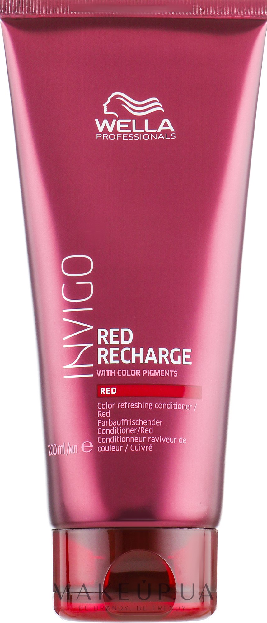 Кондиціонер для холодних червоних та мідних відтінків волосся - Wella Professionals Invigo Color Recharge Red Conditioner — фото 200ml