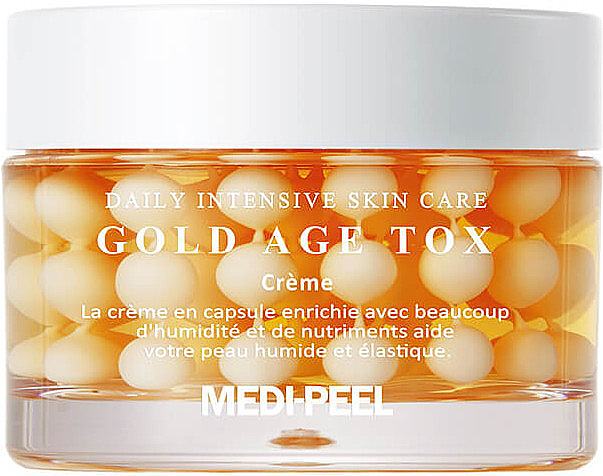 Антивіковий капсульний крем з екстрактом золотого шовкопряду - Medi Peel Gold Age Tox Cream *