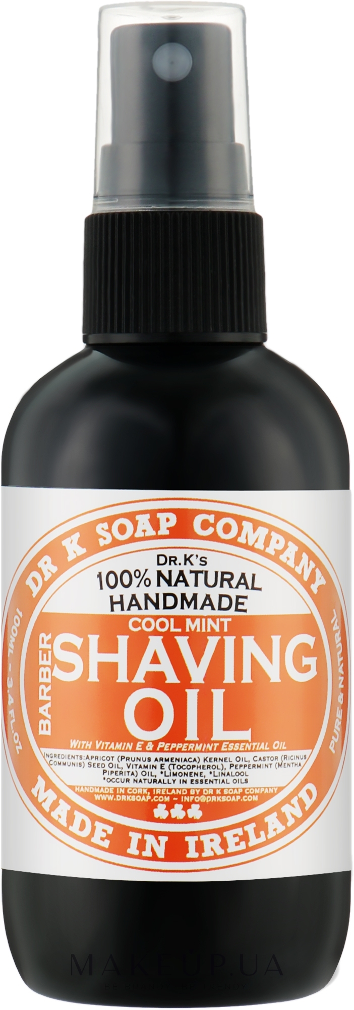 Олія для гоління "Прохолодна м'ята" - Dr K Soap Company Shaving Oil — фото 100ml
