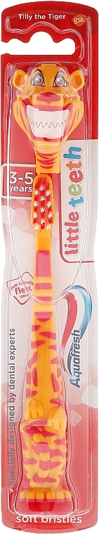 Детская зубная щетка, 3-5 лет, Tilly the Tiger - Aquafresh Little Teeth Soft — фото N1