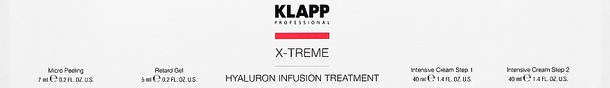 Набор - Klapp Hyaluron Infusion (peel/7ml + gel/5ml + cream/40ml + cream/40ml) — фото N1