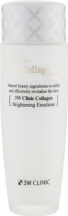 Осветляющая эмульсия с коллагеном - 3w Clinic Collagen White Brightening Emulsion — фото N1