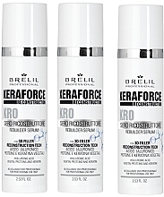 Духи, Парфюмерия, косметика Набор - Brelil Keraforce KR0 Rebuilder Serum (serum/3x75ml)