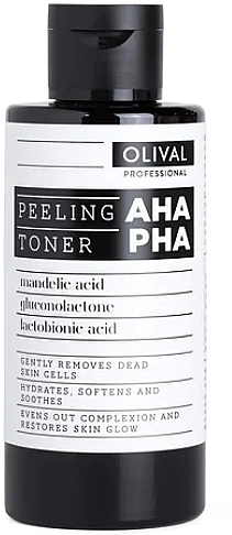 Пілінг-тонік із кислотами AHA/PHA для обличчя - Olival Peeling Toner AHA PHA — фото N1