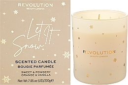 Ароматическая свеча - Makeup Revolution Home Let It Snow Scented Candle — фото N2