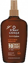 Солнцезащитное масло - Ecran Sunnique Sunscreen Silky Oil Spf10 — фото N1