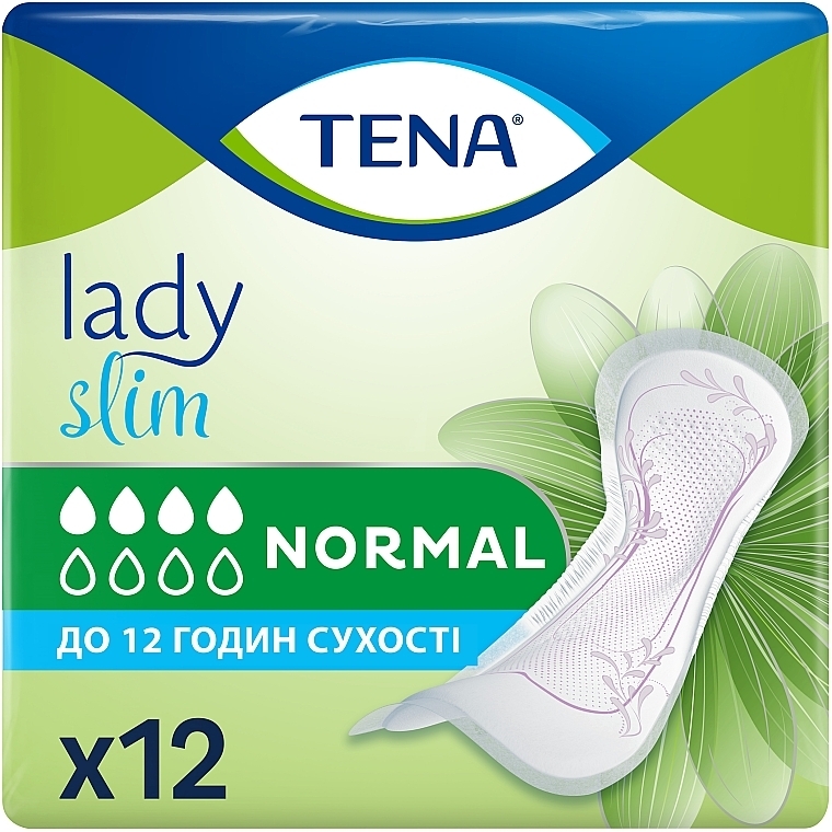 Урологічні прокладки TENA Lady Slim Normal, 12 шт. - TENA — фото N1
