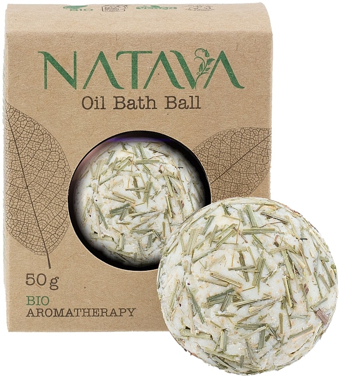 Масляный шарик для ванны "Лимонная трава " - Natava Bio Aromatherapy — фото N1