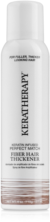 Спрей-камуфляж для приховання залисин і сивого волосся - Keratherapy Fiber Thickening Spray — фото N1