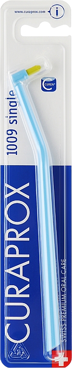 Монопучковая зубная щетка "Single CS 1009", голубая - Curaprox