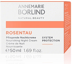 Ночной крем для лица - Annemarie Borlind Rosentau System Protection Nourishing Night Cream — фото N2
