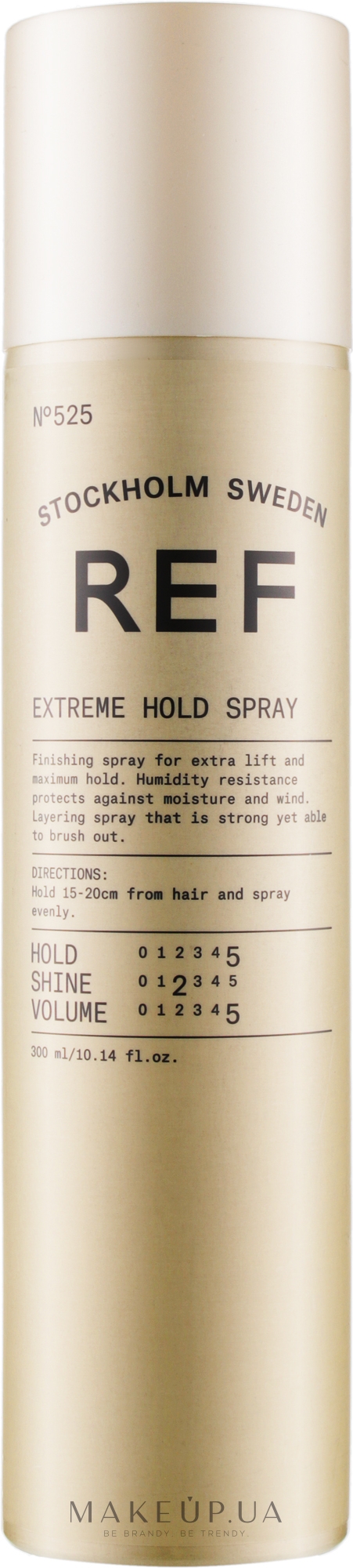 Лак-спрей экстра-сильної фіксації N°525 - REF Extreme Hold Spray N°525 — фото 300ml