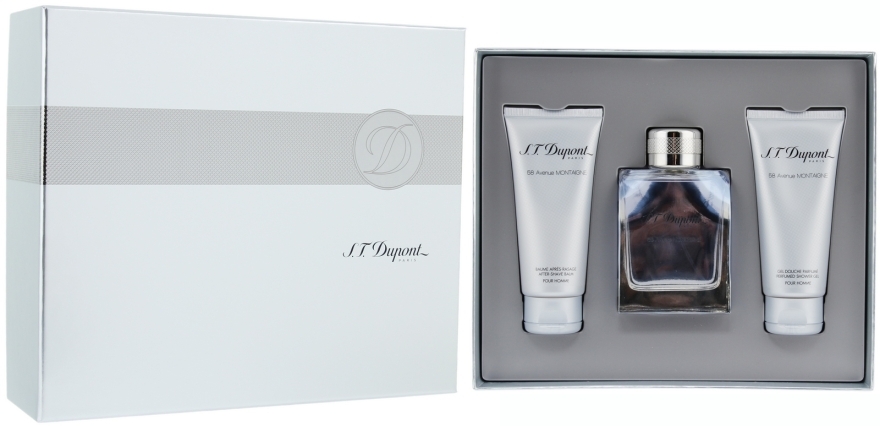 Dupont 58 Avenue Montaigne - Набор (edt/100ml + sh/gel/75ml + after/balm/75ml)