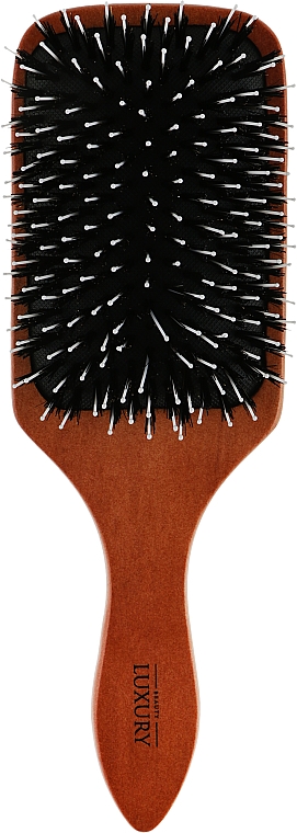 Массажная щетка для волос, HB-03-27, коричневая - Beauty LUXURY — фото N1