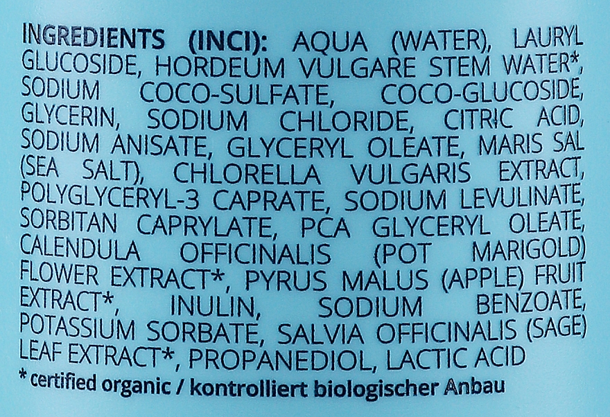 Шампунь для волос "Водоросли и морская соль" - GRN Pure Elements Sensitive Algae & Sea Salt Shampoo  — фото N2