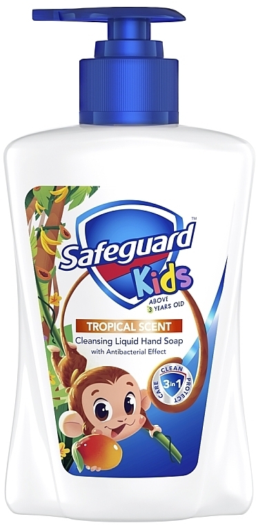 Антибактериальное жидкое мыло для детей "Тропическое" - Safeguard Kids Tropical Scent — фото N1
