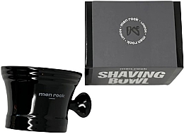Фарфоровая чаша для бритья, черная - Men Rock Porcelain Shaving Bowl Black  — фото N3