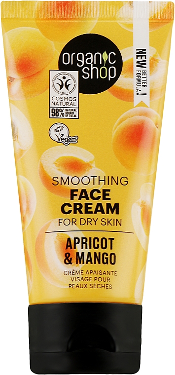 Крем для лица "Абрикос и Манго" - Organic Shop Face Cream — фото N1
