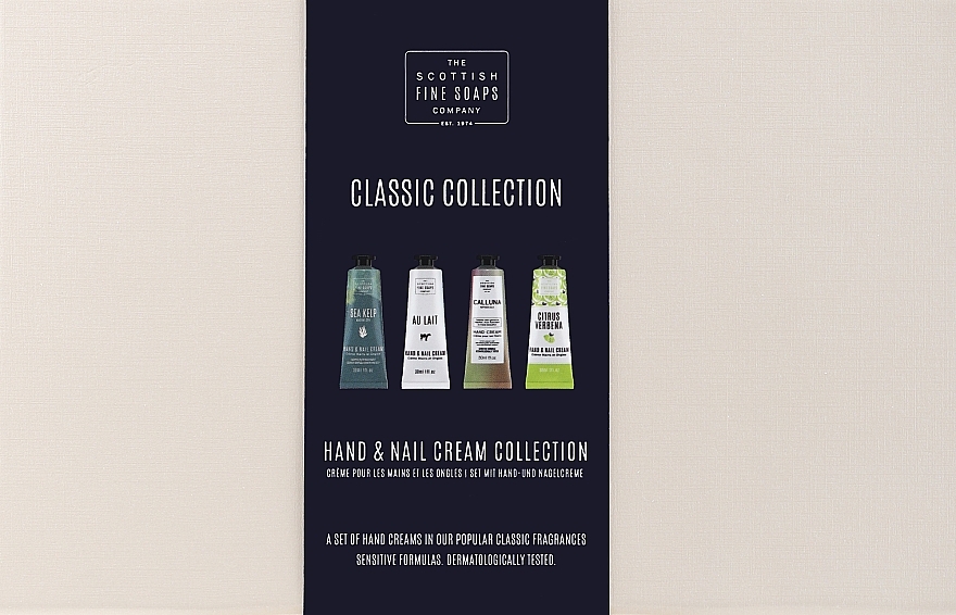 Набор - Scottish Fine Soaps Classic Collection Hand & Nail Cream Collection (h/cr/4x30ml) — фото N1