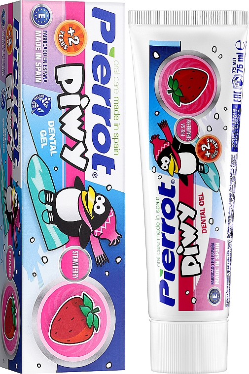 Детский зубной гель "Пиви" с клубничным вкусом - Pierrot Piwi  — фото N2