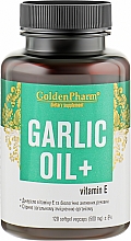 Парфумерія, косметика Харчова добавка "Часникова олія", 500 мг - Голден фарм Garlic Oil + Vitamin E