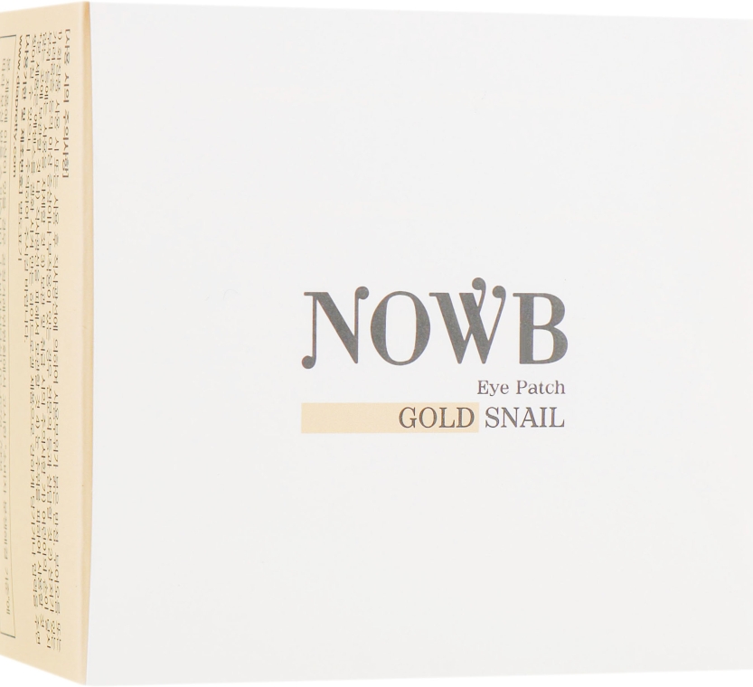 Гідрогелеві патчі під очі з колоїдним золотом - Nowb Eye Patch Gold Snail