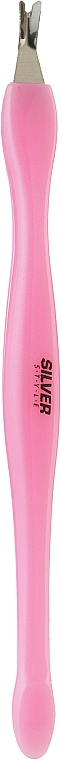 Триммер для кутикулы плоский ST-04/1, розовый, 11см - Silver Style — фото N1