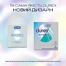 Презервативи латексні з силіконовою змазкою ультратонкі, 3 шт - Durex Invisible — фото N4