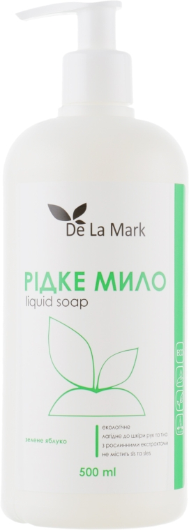 Жидкое мыло для рук "Зеленое яблоко" - DeLaMark
