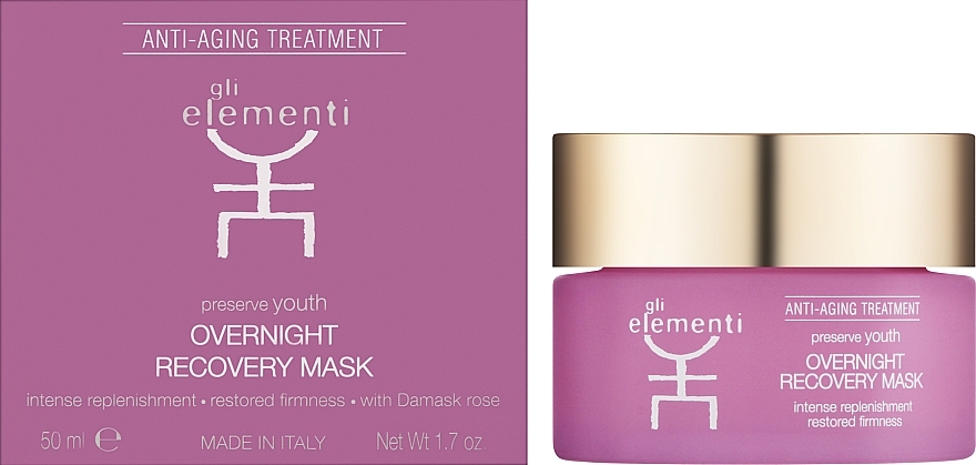 Нічна відновлювальна маска - Gli Elementi Overnight Recovery Mask — фото N2