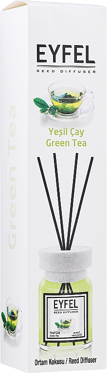 Аромадиффузор "Green tea" - Eyfel Perfume Reed Diffuser Green tea — фото N1