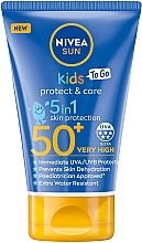 Детский солнцезащитный лосьон "Защита и уход" SPF 50+ - NIVEA SUN Kids Protect & Care 5in1 Skin Protection — фото N1