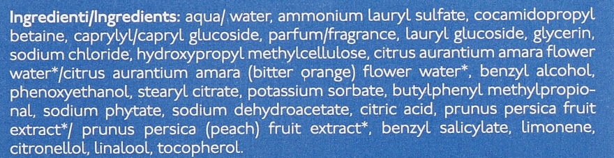 Молочко для душа с экстрактами нероли и персика - Nature's Neroli Pesca Nourishing Shower Milk — фото N4