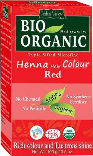 Фарба для волосся на основі хни - Henna Color — фото Red