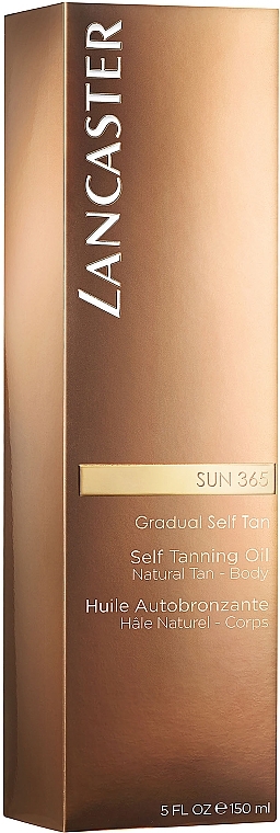 Олія-автобронзант натурального кольору для тіла - Lancaster Sun 365 Gradual Self Tan Oil — фото N3