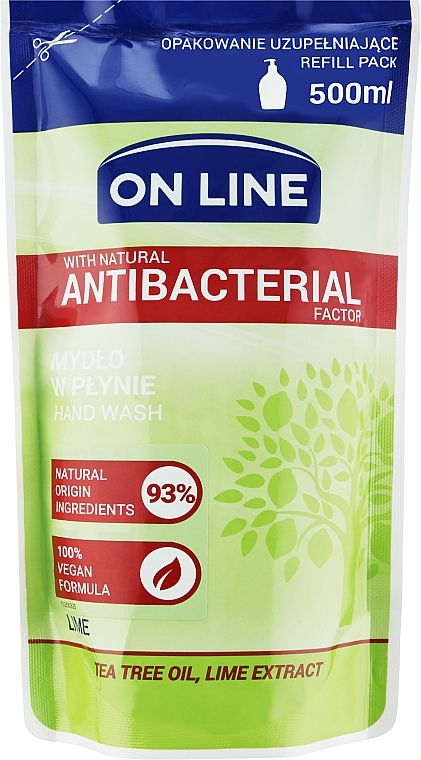 Жидкое мыло "Лайм" - On Line Lime Liquid Soap (Refill) — фото N1