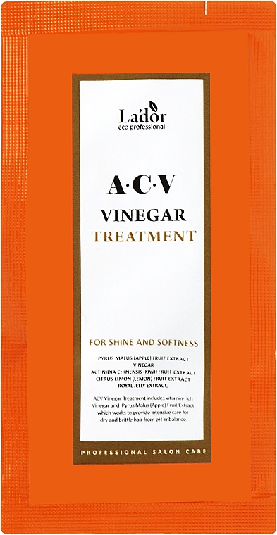 Маска для волос с яблочным уксусом - La’dor ACV Vinegar Treatment (мини)