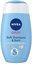 Духи, Парфюмерия, косметика Шампунь и пена для купания 2 в 1 - NIVEA Baby Soft Shampoo & Bath