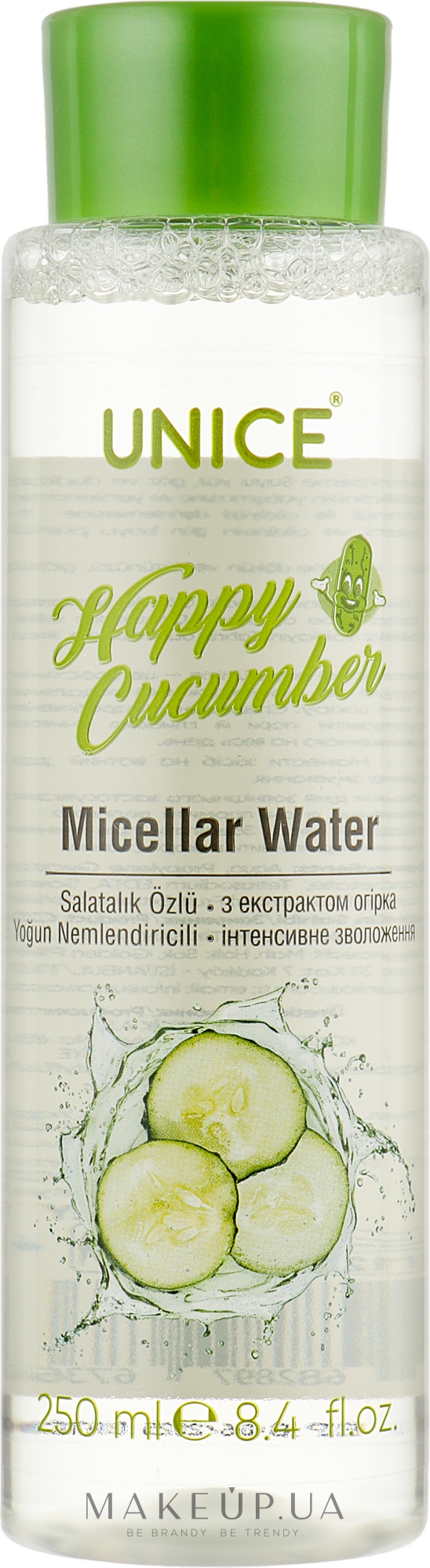 Мицеллярная вода с экстрактом огурца - Unice Micellar Water — фото 250ml