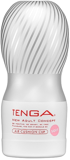 Одноразовый вакуумный мастурбатор, серебристый - Tenga Air Flow Cup Gentle — фото N1