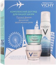 Духи, Парфюмерия, косметика УЦЕНКА Набор - Vichy Aqualia Thermal (thermal/water/50ml + cr/15ml + mask/15ml)*