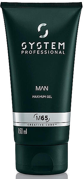 Гель сильной фиксации с эффектом влажных волос - System Professional Man M65 Maximum Gel — фото N1