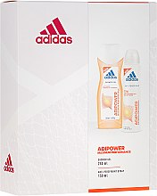 Духи, Парфюмерия, косметика Набор - Adidas Adipower Women (sh/gel/250ml + deo/spray/150ml)